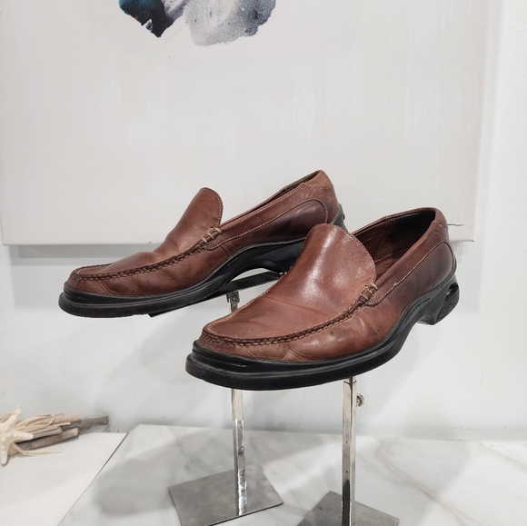 [ Cole Haan] Men's size 12 M Santa Barbra ll Loafer -slip on- brown leather shoe